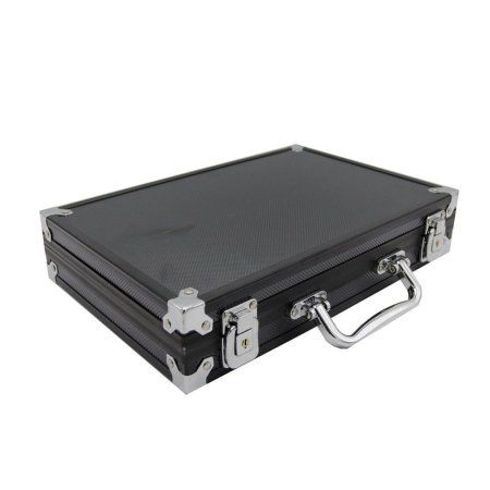 Набор для покера из 200 фишек с номиналом Фабрика Покера в черном кейсе MAGCPPS200B