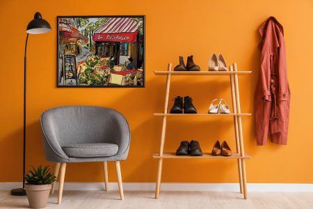 Набор для раскрашивания по номерам (холст на подрамнике) ФРЕЯ 50 х 40 см "Парижское кафе" PNB/PL-223