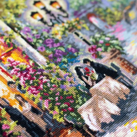 Набор для вышивания "Чудесная Игла" Ночное рандеву" 40 x 32 см ЧИ-110-081