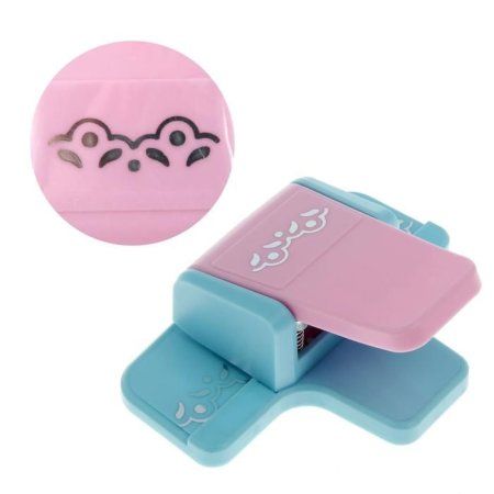 Дырокол фигурный для края вырубка 4.7 х 1.9 см "Цветочки" 5 х 12 х 8.6 см МИКС 1123061