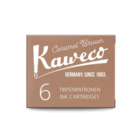 Набор картриджей Kaweco для перьевых ручек 6 штук Карамельно-коричневый KAW-10000259