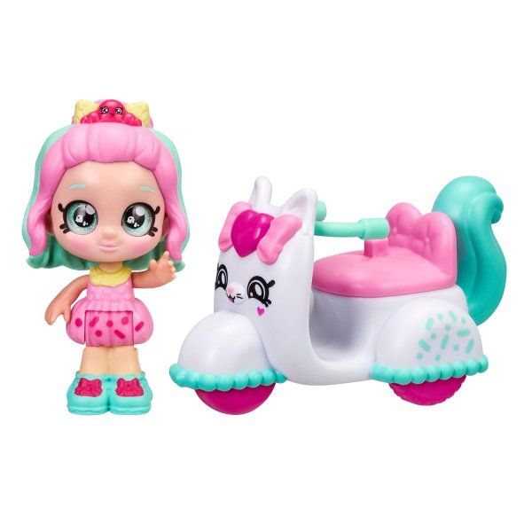 Кинди Кидс. Игровой набор Мини-кукла Пеппа Минт со скутером. ТМ Kindi Kids ROS-39761