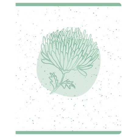 Тетрадь 48л. A5 клетка BG "Летний луг" матовая ламинация, тиснение фольгой RE-Т5ск48_лм_тф_12261