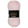Пряжа ALPINA Anabel 100% мерсеризованный хлопок 1 х 50 г 120 ± 6 м №003 св.розовый ALP-ANA-003