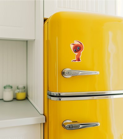 Кристальная (алмазная) мозаика ФРЕЯ магнит "Котёнок Гав" 7 х 10 см CMF-ALVM-094