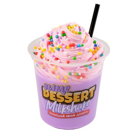 Слайм Slime "Dessert Milkshake" сиреневый, 3+ AS-SLM137