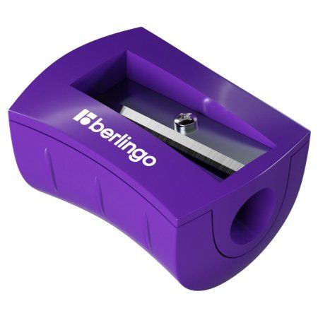 Точилка пластиковая Berlingo "City Style" 1 отверстие, ассорти RE-BBp_15022