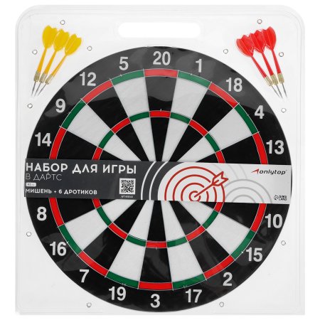Дартс 16" (41 см) набор для игры + 6 дротиков SIM-488568