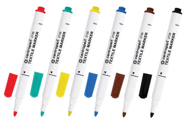 Набор маркеров для ткани Centropen "Textil Marker 2739" 06 цв 1.8 мм, картон. уп., европодвес RE-5 2739 0610