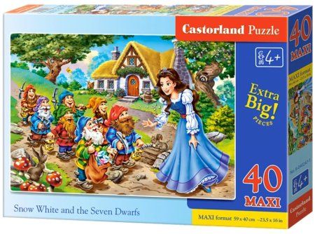 Пазл Castorland 40maxi Snow White and the Seven Dwarfs B-040247