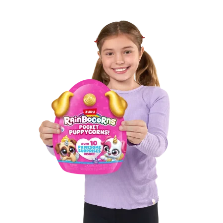 Игровой набор-сюрприз ZURU Rainbocorns Pocket Puppycorn S1 с акс. игрушка сюрприз IT-9284