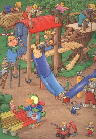 Книга: Добро пожаловать на стройку! Виммельбух с окошками ROS-38058