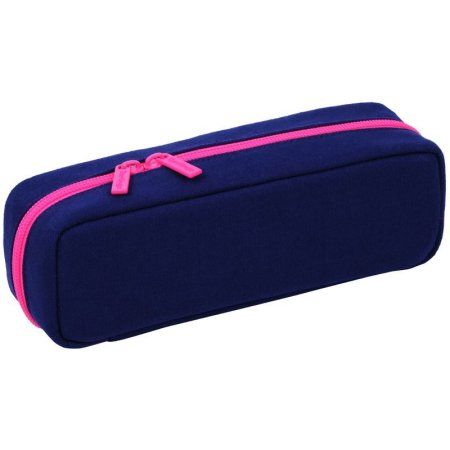 Пенал-футляр корпусный Berlingo "Navy pink" 210 x 70 x 50 мм, полиэстер, 3 внутренних отделения RE-PM09158