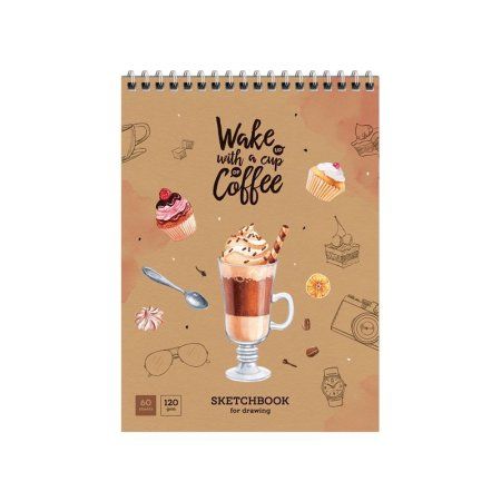 Скетчбук-блокнот 60л. А5 ArtSpace "Сладкая жизнь" 120 г/м2, на гребне RE-Б5р60грв_28237 Скетчбук-блокнот 60л. А5 ArtSpace "Сладкая жизнь" 120 г/м2, на гребне RE-Б5р60грв_28237