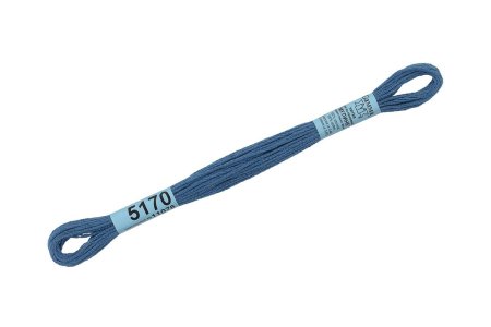 Нитки для вышивания GAMMA мулине (3173-6115) 8 м №5170 сине-серый MG-5170