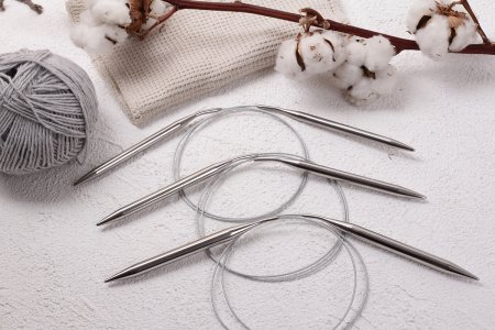 Спицы круговые GAMMA сталь d 9.0 мм 100 см с металлической леской MKN-90