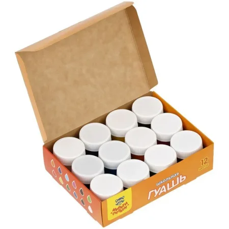 Гуашь Мульти-Пульти "Енот в Греции" 12 цв 17.5 мл картон RE-ГК_10271