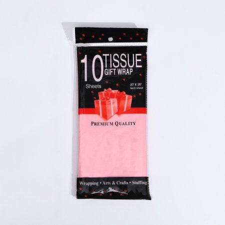 Бумага упаковочная тишью 50 х 66 см, 10 шт цвет розовый SIM-2932073