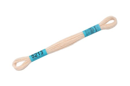Нитки для вышивания GAMMA мулине (3173-6115) 8 м №5213 св.св.бежевый MG-5213