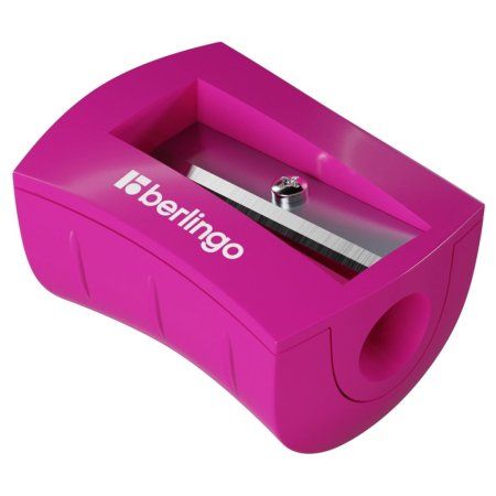 Точилка пластиковая Berlingo "City Style" 1 отверстие, ассорти RE-BBp_15022