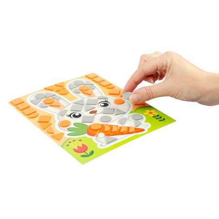 Аппликация "Зайчик" 76 деталей  KOR-03813