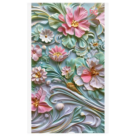 Блокнот A6 32л. BG "Flowers and shine" блестки, на скрепке RE-Б6ск32_бл_09429