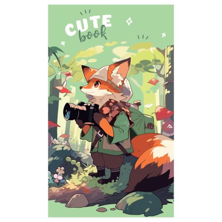 Блокнот A7 48л. BG "Cute anime" на склейке RE-Б7ск48_12764