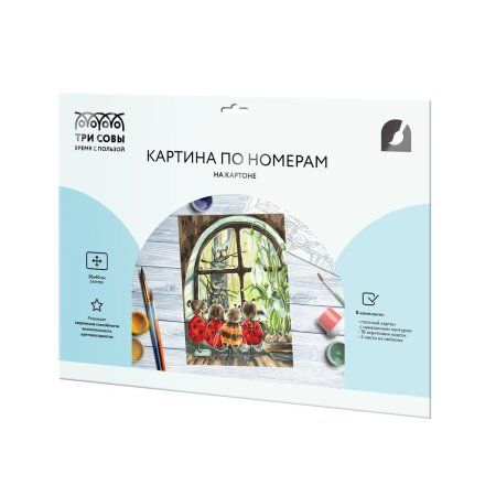 Картина по номерам на картоне ТРИ СОВЫ "В ожидании весны" 30 x 40 см, краски, кисть RE-КК_53772