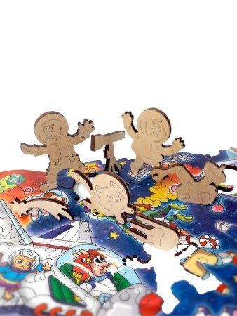 Фигурный деревянный пазл "FUN ART collection" Космическая одиссея" MAG8369