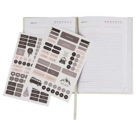 Ежедневник недатированный A5 136л. BG "Mindset. Linenе" 7БЦ, soft-touch, отд. фольгой 3D, в подарочной коробке RE-DuA5_66876