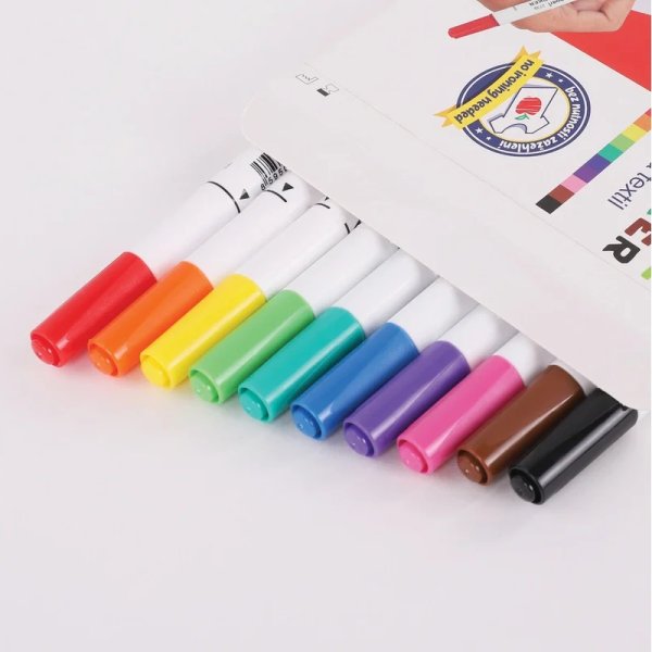 Набор маркеров для ткани Centropen "Textil Marker 2739" 10 цв 1.8 мм, картон. уп., европодвес RE-527391001