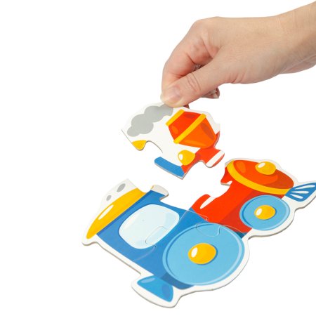 Контурный пазл Baby Toys "Транспорт" 5 карт. 15 элементов KOR-04118