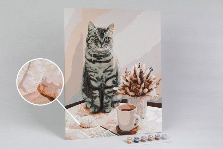 Набор для раскрашивания по номерам (холст на подрамнике) ФРЕЯ 50 х 40 см "С добрым утром!" PNB/PL-168