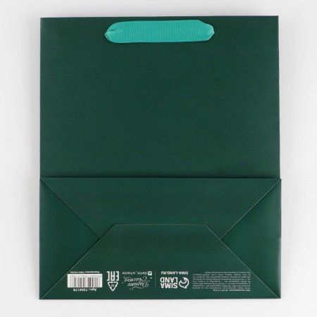 Пакет ламинированный "Изумрудный" ML 23 x 27 x 11.5 см SIM-7304179