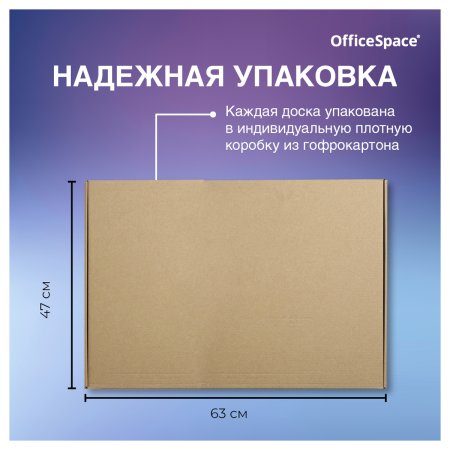Доска магнитно-маркерная OfficeSpace 45 x 60 см, рамка ПВХ, полочка RE-MR_20412 Доска магнитно-маркерная OfficeSpace 45 x 60 см, рамка ПВХ, полочка RE-MR_20412