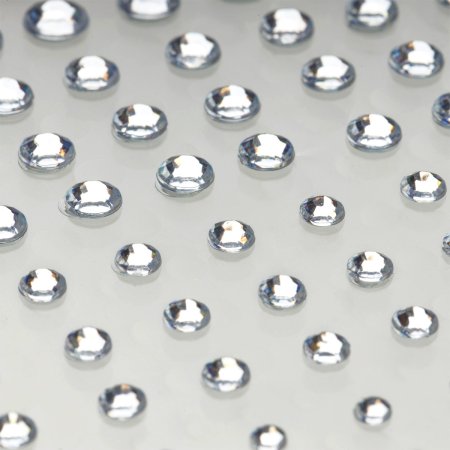 Наклейки акриловые MESHU "Silver rain" 100 страз RE-MS_64966