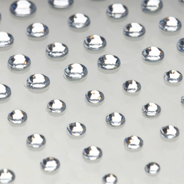 Наклейки акриловые MESHU "Silver rain" 100 страз RE-MS_64966