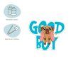 Значок акриловый MESHU "Good boy" 3.5 x 3 см, прямая УФ-печать RE-MS_47426