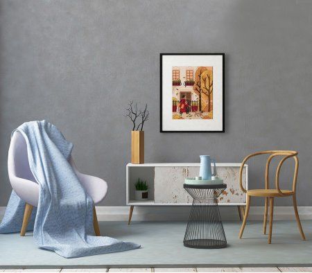 Набор для вышивания PANNA Осенняя прогулка 16.5 х 23 см GM-7482