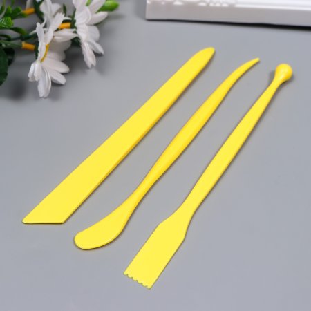 Инструменты для моделирования и придания формы (набор 3 шт) 18 см пластик МИКС SIM-7450221 Инструменты для моделирования и придания формы (набор 3 шт) 18 см пластик МИКС SIM-7450221