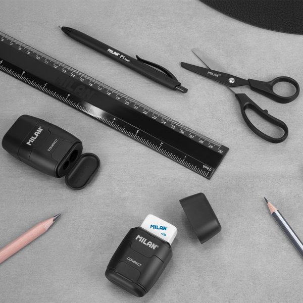 Ластик-точилка MILAN Compact Shadow, контейнер ML-4703116DW