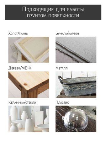 Грунт акриловый 100 мл черный 1301402