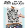 Картина по номерам на картоне ТРИ СОВЫ "Бенгальский тигр" 30 x 40 см, краски, кисть RE-КК_44025