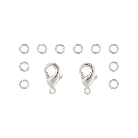 Набор фурнитуры ZLATKA 12 шт №01 под серебро FMK-F03-01