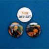 Набор значков "You are art" 11.5 х 9 см, на открытке SIM-5256016 Набор значков "You are art" 11.5 х 9 см, на открытке SIM-5256016