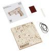 Конструктор деревянный ТРИ СОВЫ "Пистолет резинкострел" 18.5 x 2.7 x 13 см, 58 деталей, картонная коробка RE-ДКНС020
