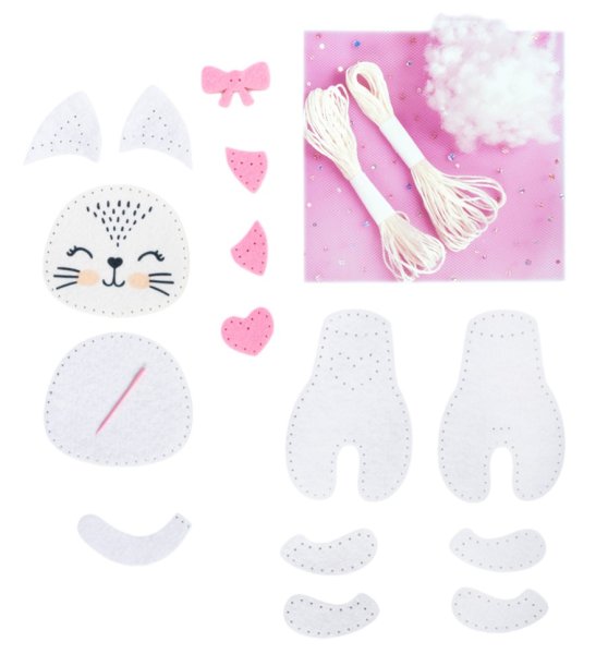 Набор для шитья Мягкая игрушка из фетра "Котёнок" KOR-05465