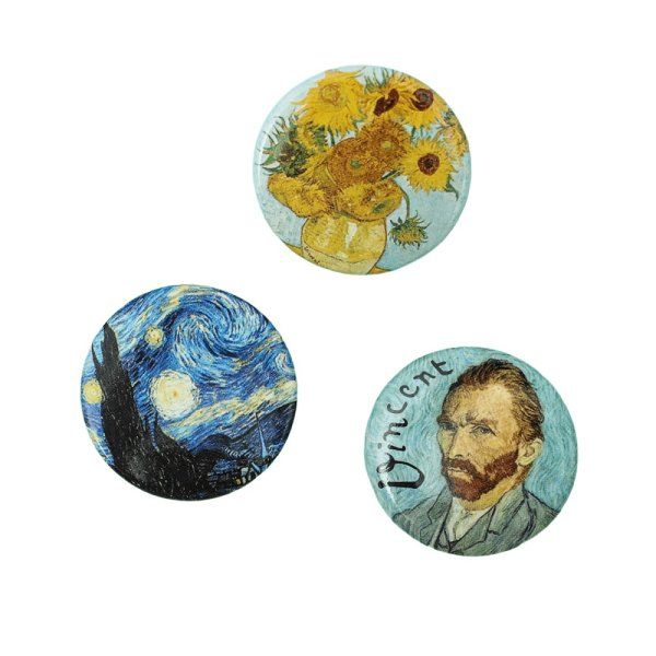 Значки закатные-мини "Ван Гог" 9 х 11.5 см 3558174