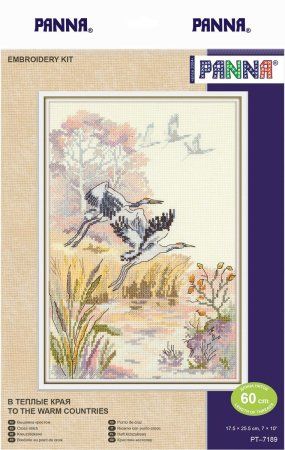 Набор для вышивания PANNA В теплые края 17.5 х 25.5 см PT-7189