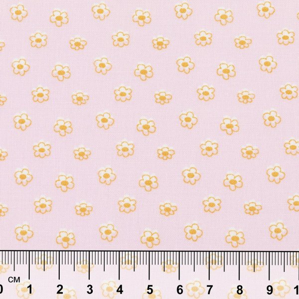 Ткань для пэчворка PEPPY БАБУШКИН СУНДУЧОК 50 x 55 см 140 ± 5 г/м2 100% хлопок БС-42 ромашки розовый